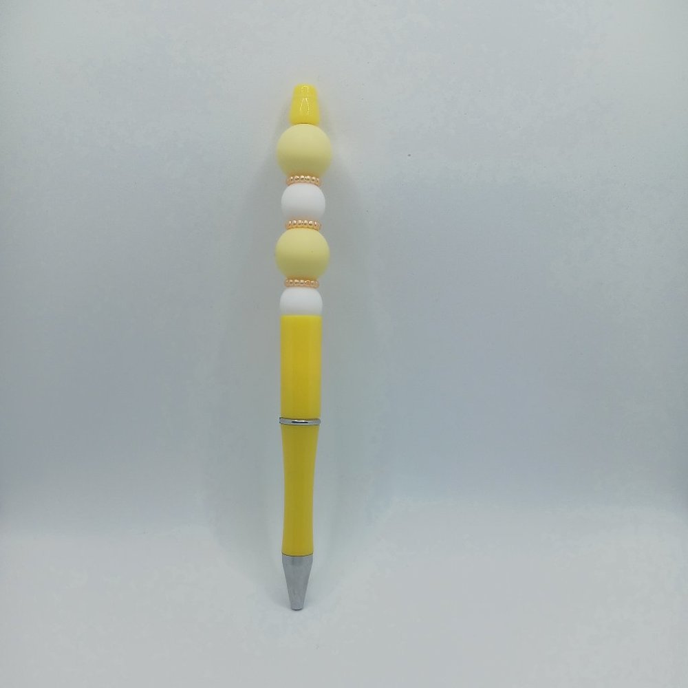 Yellow Beaded Pen